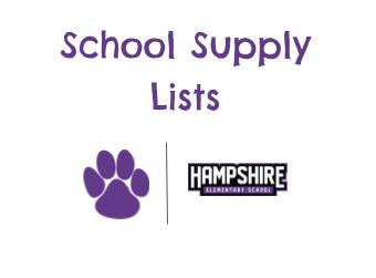 School Supply Lists